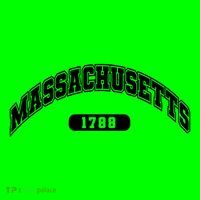 Massachusetts Collegiate Style 1788 Magnet