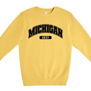 Michigan Collegiate Style 1837 Premium Crewneck Sweatshirt