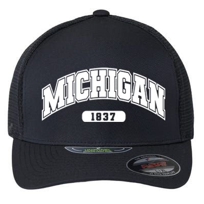 Michigan Collegiate Style 1837 Flexfit Unipanel Trucker Cap