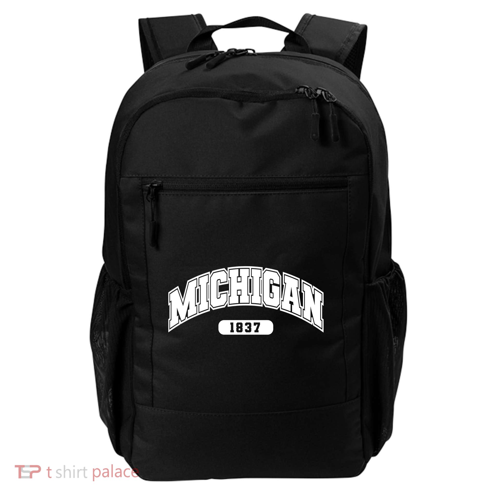 Michigan Collegiate Style 1837 Daily Commute Backpack