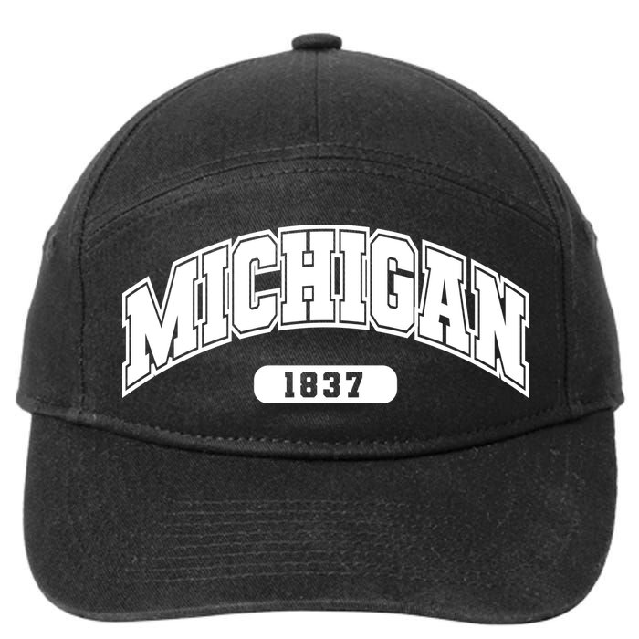 Michigan Collegiate Style 1837 7-Panel Snapback Hat