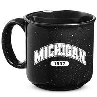 Michigan Collegiate Style 1837 15oz Campfire Ceramic Mug