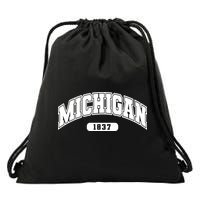 Michigan Collegiate Style 1837 Drawstring Bag