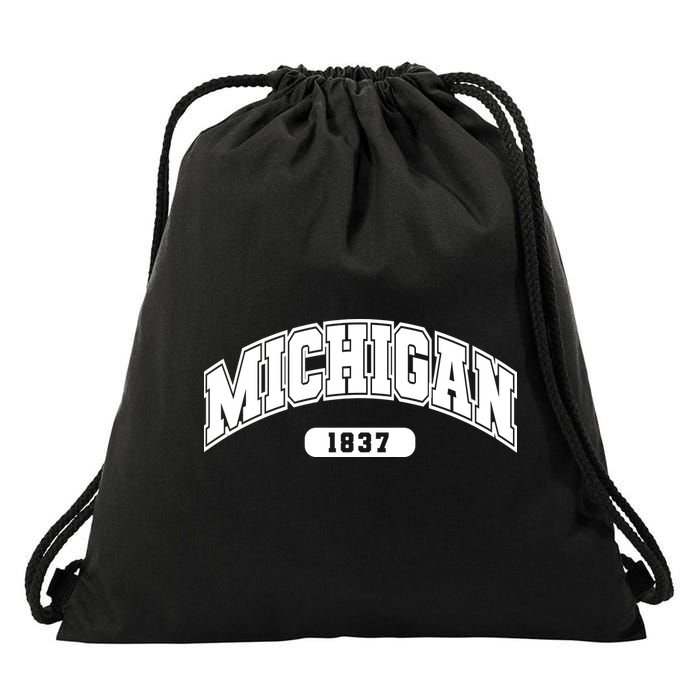Michigan Collegiate Style 1837 Drawstring Bag
