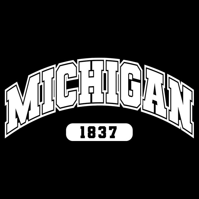 Michigan Collegiate Style 1837 Drawstring Bag