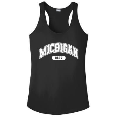 Michigan Collegiate Style 1837 Ladies PosiCharge Competitor Racerback Tank