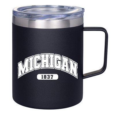 Michigan Collegiate Style 1837 12oz Stainless Steel Coffee Mug