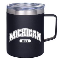Michigan Collegiate Style 1837 12oz Stainless Steel Coffee Mug