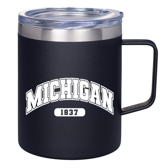 Michigan Collegiate Style 1837 12oz Stainless Steel Coffee Mug
