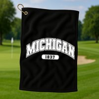 Michigan Collegiate Style 1837 Golf Towel