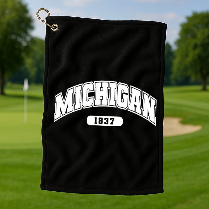 Michigan Collegiate Style 1837 Golf Towel