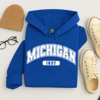 Michigan Collegiate Style 1837 Hoodie