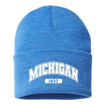 Michigan Collegiate Style 1837 Sustainable Knit Beanie