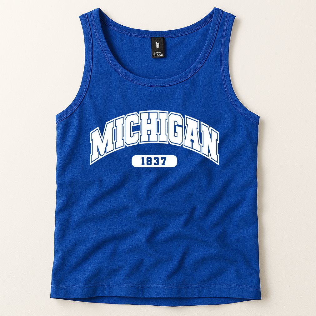 Michigan Collegiate Style 1837 Tank Top