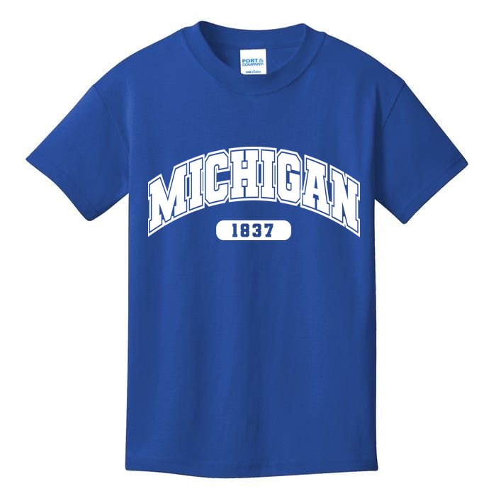 Michigan Collegiate Style 1837 Kids T-Shirt