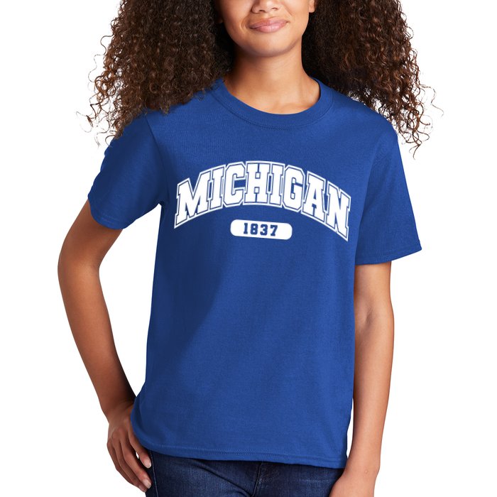 Michigan Collegiate Style 1837 Kids T-Shirt