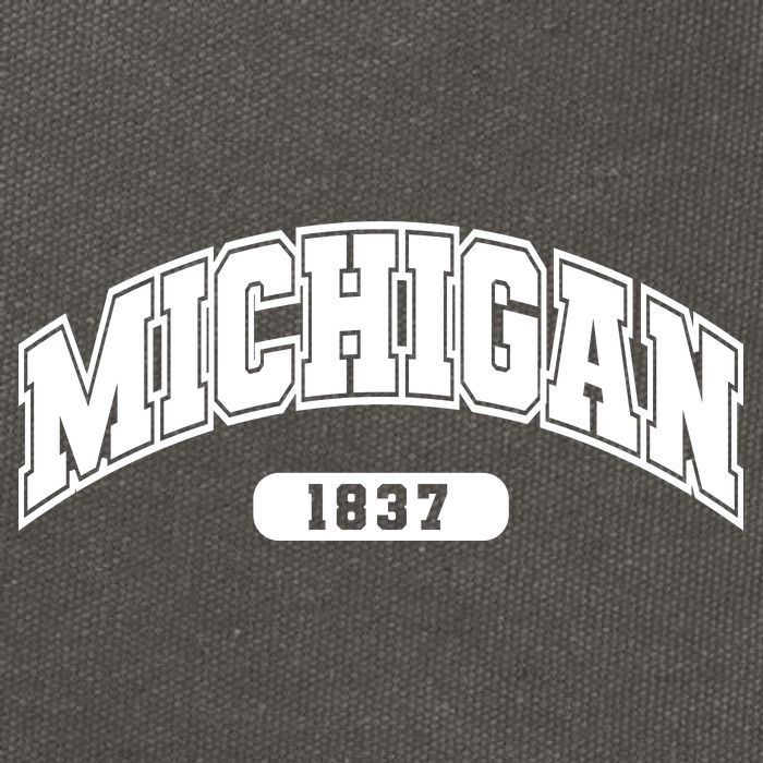 Michigan Collegiate Style 1837 Cotton Canvas Backpack