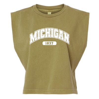 Michigan Collegiate Style 1837 Garment-Dyed Women's Muscle Tee