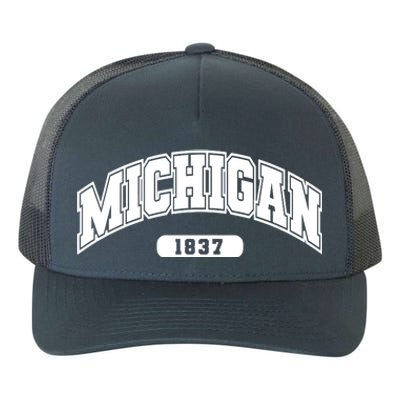 Michigan Collegiate Style 1837 Yupoong Adult 5-Panel Trucker Hat