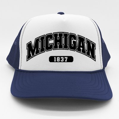 Michigan Collegiate Style 1837 Trucker Hat