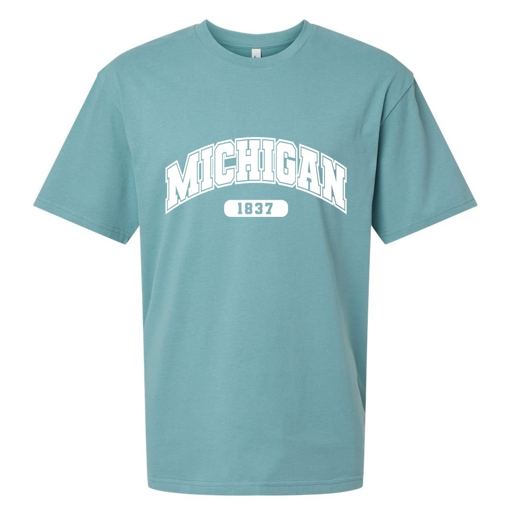 Michigan Collegiate Style 1837 Sueded Cloud Jersey T-Shirt
