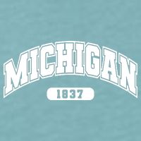 Michigan Collegiate Style 1837 Sueded Cloud Jersey T-Shirt