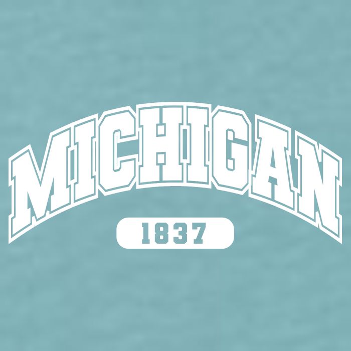 Michigan Collegiate Style 1837 Sueded Cloud Jersey T-Shirt