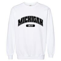 Michigan Collegiate Style 1837 Garment-Dyed Sweatshirt