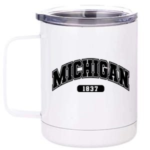 Michigan Collegiate Style 1837 12 oz Stainless Steel Tumbler Cup