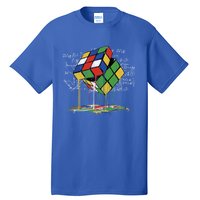 Melting Cube Speed Cubing Vintage Puzzle Math Gift Tall T-Shirt