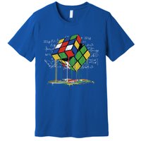 Melting Cube Speed Cubing Vintage Puzzle Math Gift Premium T-Shirt