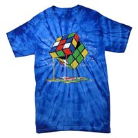 Melting Cube Speed Cubing Vintage Puzzle Math Gift Tie-Dye T-Shirt