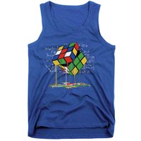 Melting Cube Speed Cubing Vintage Puzzle Math Gift Tank Top