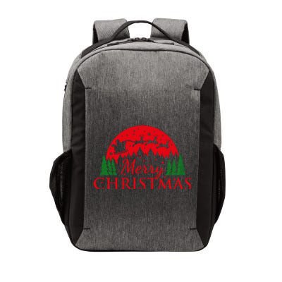 Merry Christmas Santa Reindeer Holiday Gift Vector Backpack