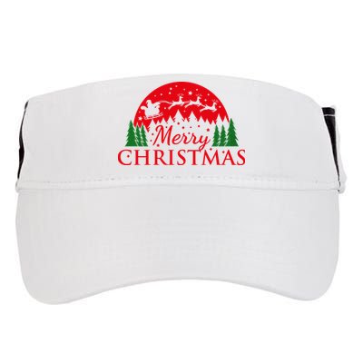Merry Christmas Santa Reindeer Holiday Gift Adult Drive Performance Visor