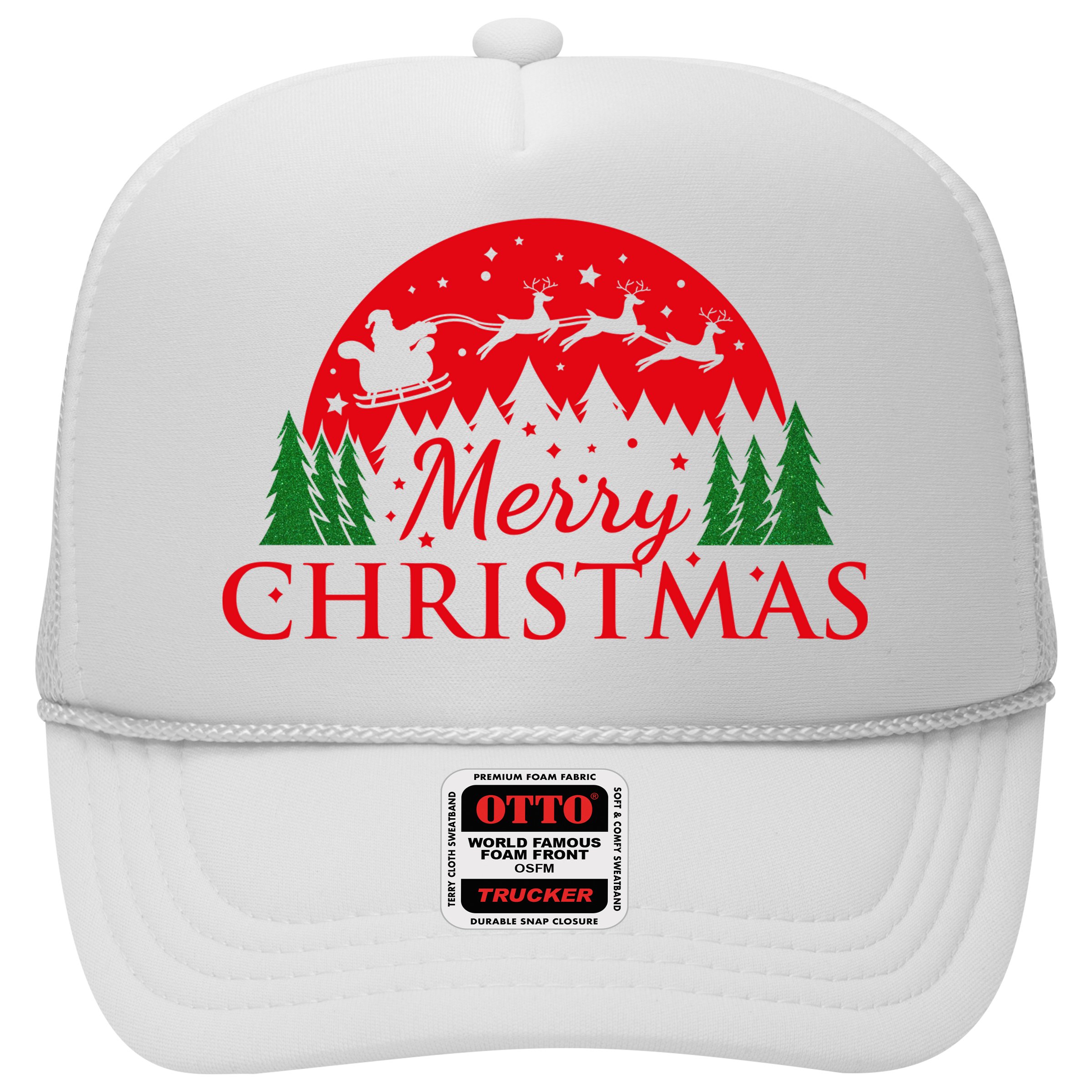 Merry Christmas Santa Reindeer Holiday Gift Hat