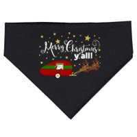 Merry Christmas Santa's Sleigh USA-Made Doggie Bandana