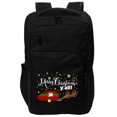 Merry Christmas Santa's Sleigh Impact Tech Backpack