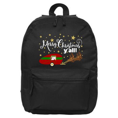Merry Christmas Santa's Sleigh 16 in Basic Backpack