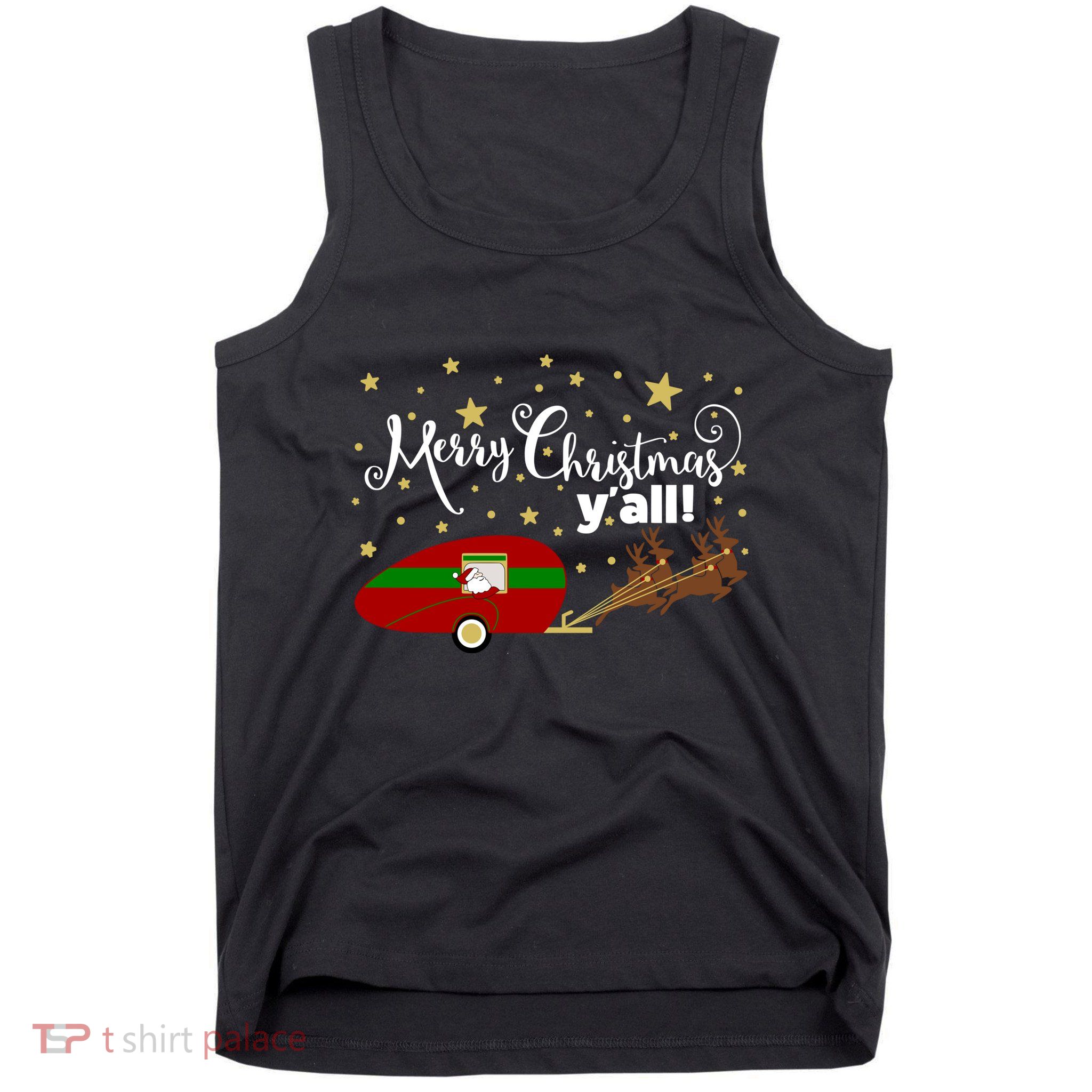 Merry Christmas Santa's Sleigh Tank Top