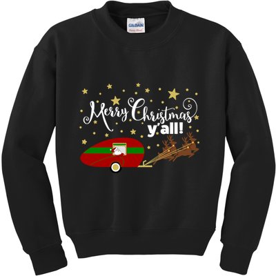 Merry Christmas Santa's Sleigh Kids Sweatshirt