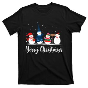 Merry Christmas Snowman Christmas Holiday T-Shirt