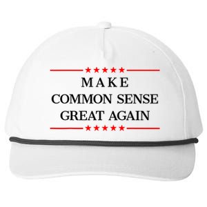 Make Common Sense Great Again Snapback Five-Panel Rope Hat