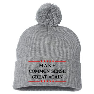 Make Common Sense Great Again Pom Pom 12in Knit Beanie