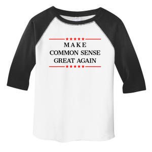 Make Common Sense Great Again Toddler Fine Jersey T-Shirt