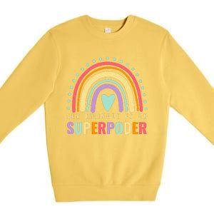 Maestra Cute Spanish Teacher Bilingue Es Un Superpoder Retro Premium Crewneck Sweatshirt