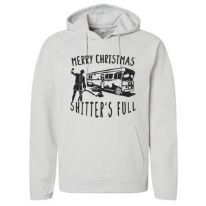 Merry Christmas Shitters Full Performance Fleece Hoodie