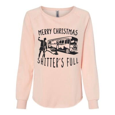 Merry Christmas Shitters Full Womens California Wash Sweatshirt