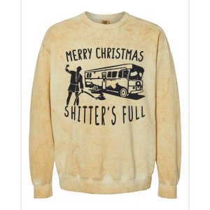 Merry Christmas Shitters Full Colorblast Crewneck Sweatshirt