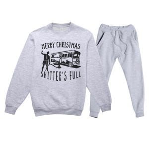 Merry Christmas Shitters Full Premium Crewneck Sweatsuit Set